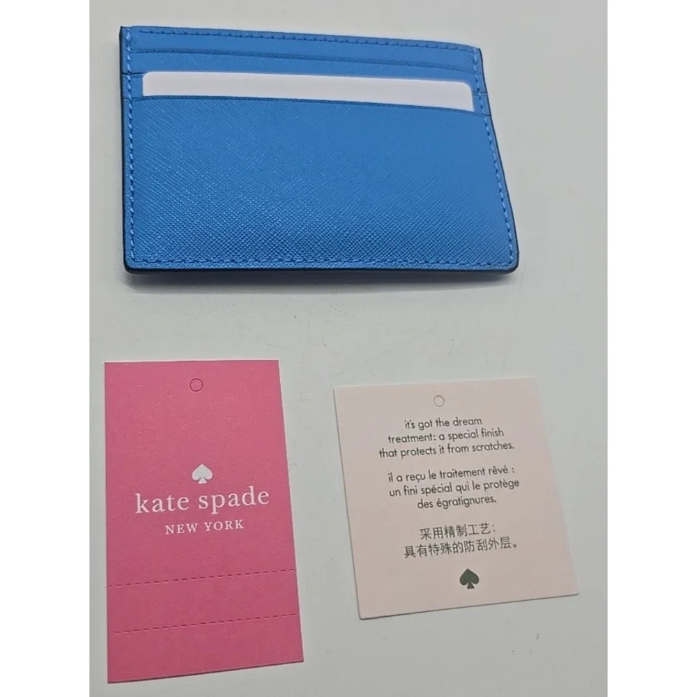 Kate Spade New York Cameron Monotone Small Slim Card Holder Oceanside‎